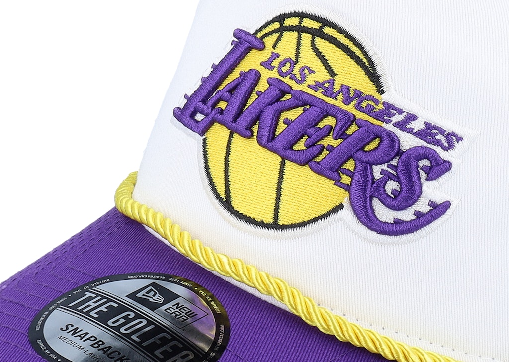 NEW ERA Los Angeles Lakers Washed NBA Golfer White/Purple Adjustable