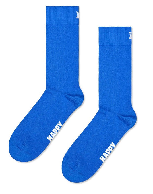 Happy Socks Solid Blue Sock