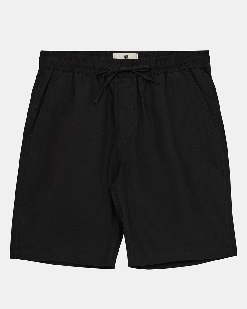 Anerkjendt James Linen Elast Shorts - Caviar