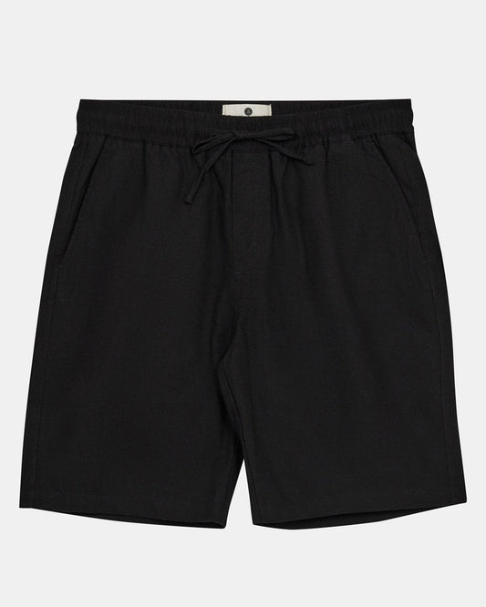 Anerkjendt James Linen Elast Shorts - Caviar