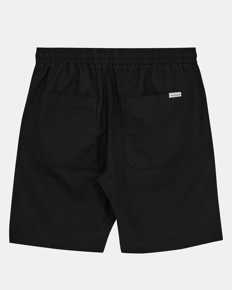 Anerkjendt James Linen Elast Shorts - Caviar