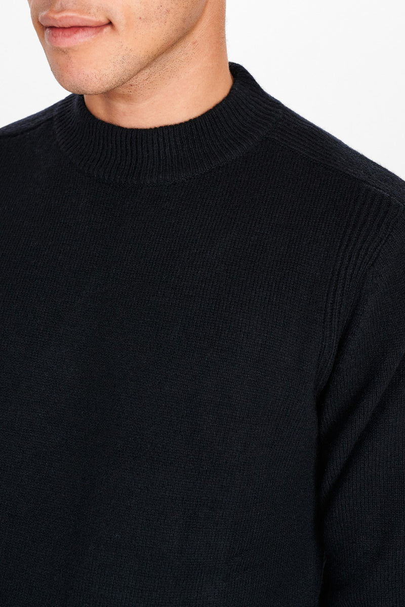 Anerkjendt Rico Lambwool Knit - Caviar