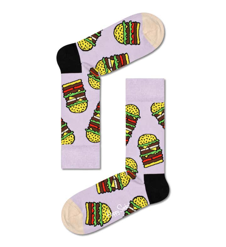 Happy Socks Purple Burger Sock