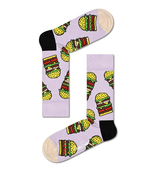 Happy Socks Purple Burger Sock