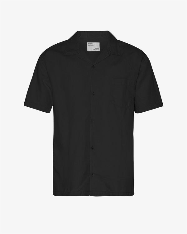 Colorful Standard Linen Short Sleeved Shirt - Deep Black