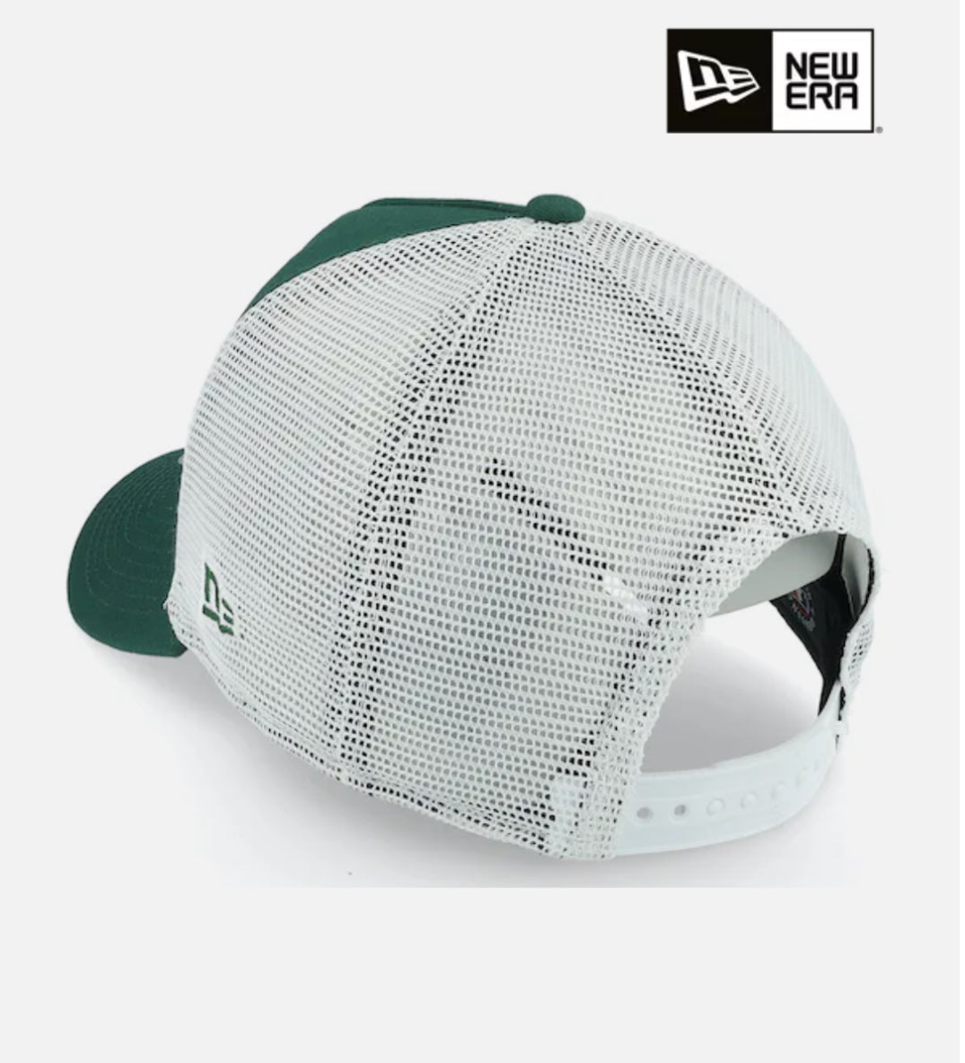 New Era Team Script Trucker Cap OSFM- Green/White