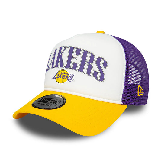 New Era LA Lakers NBA Retro Purple E-Frame Trucker Cap