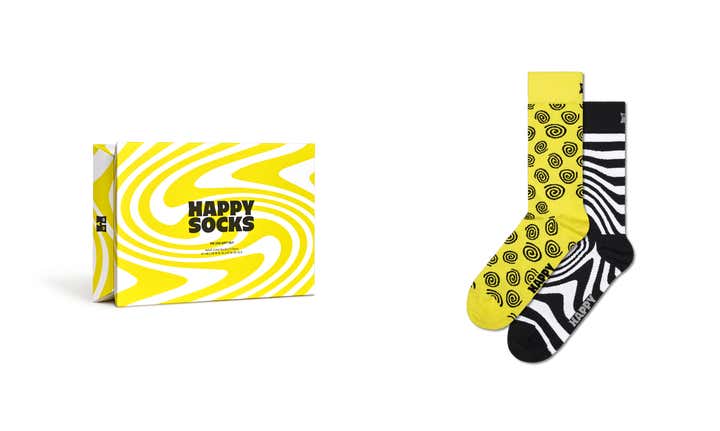 Happy Socks Zig Zag Gift Set 2-pack