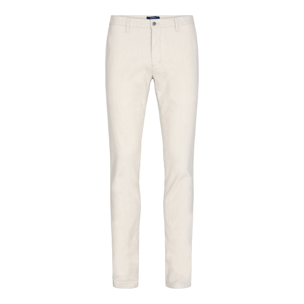 Sunwill Casual Linnebyxor Modern Fit - Light Pearl