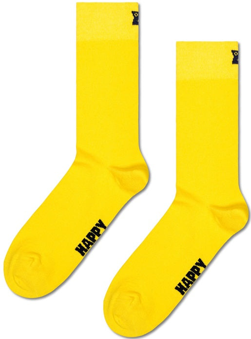 Happy Socks Solid Yellow Sock
