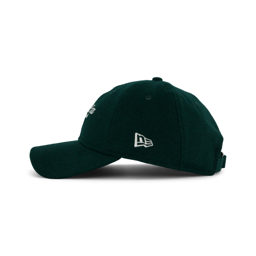 New Era - Melton 9TWENTY Dark Green/White Dad Cap