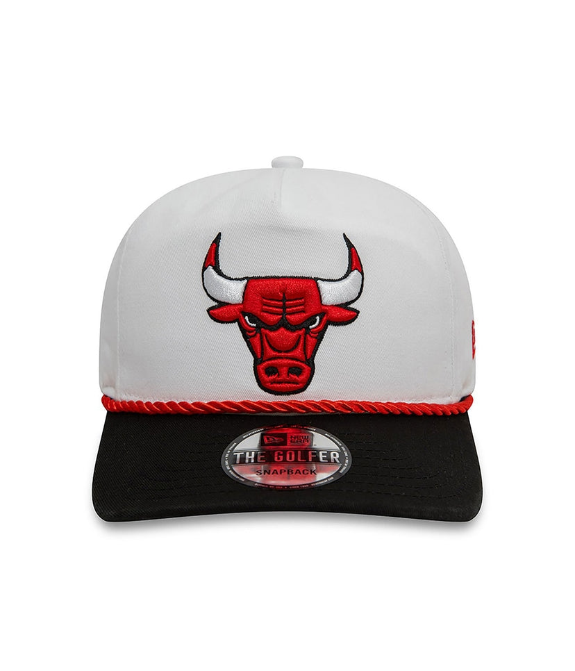 Chicago Bulls Washed NBA Golfer White/Black/red Adjustable - New Era