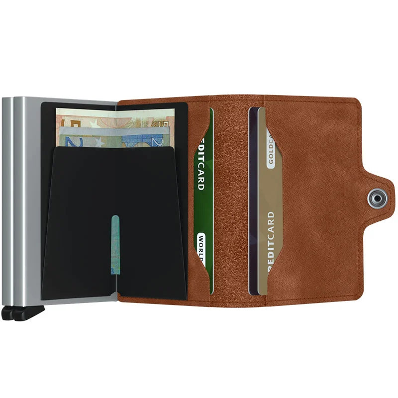 SECRID TV Twinwallet Vintage - Cognac Silver