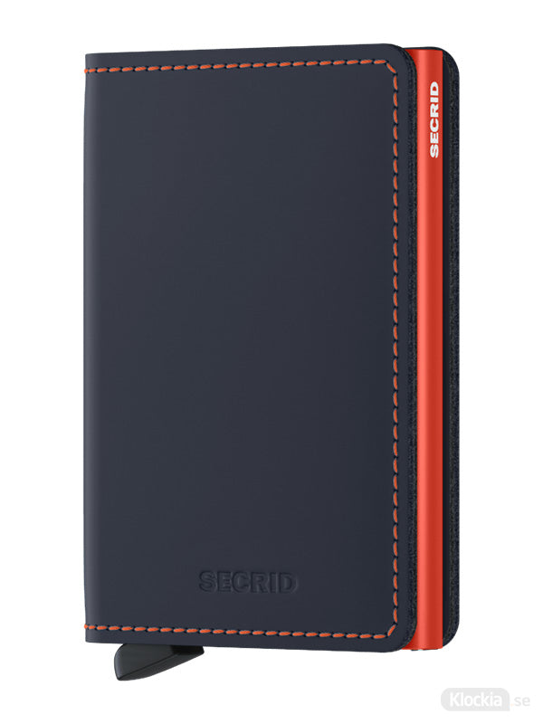 SECRID SM Slimwallet Matte - Nightblue Orange