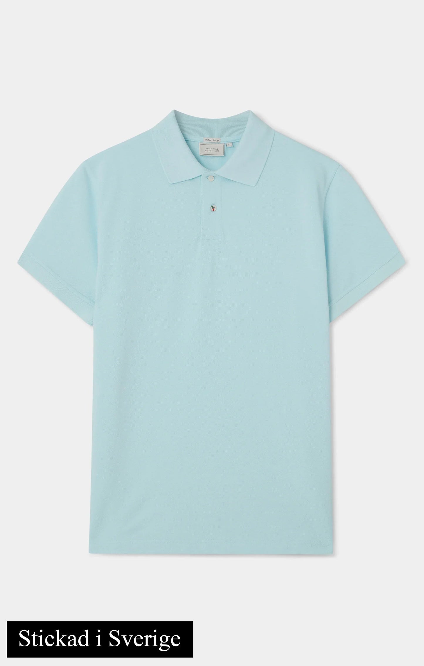 Boomerang Utö Pique Polo Shirt - Aqua - No Generation