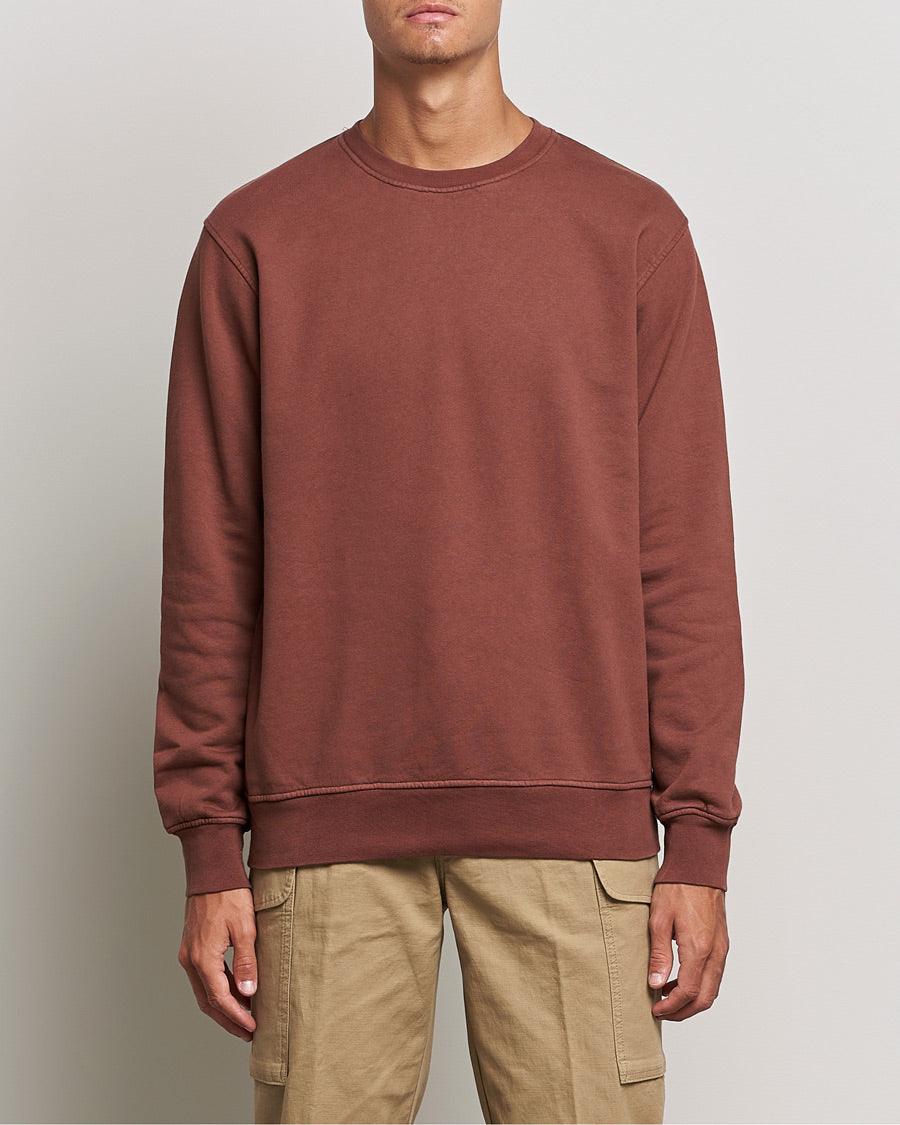 Colorful Standard Classic Organic Crew Neck - Cinnamon Brown - No Generation