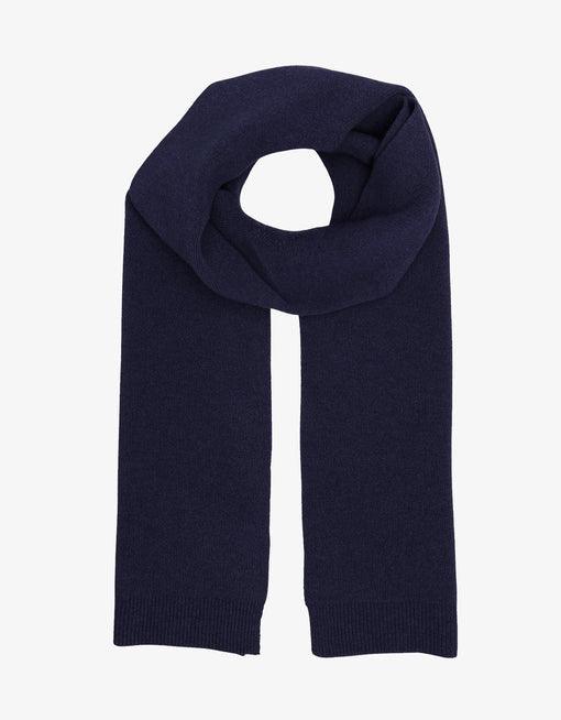 Colorful Standard Merino Wool Scarf - Navy Blue - No Generation