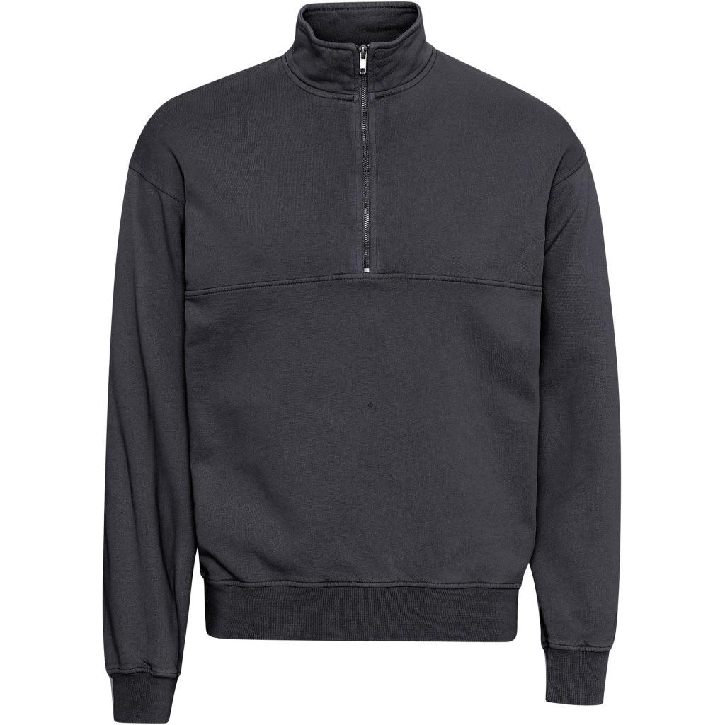 Colorful Standard Organic Quarter Zip - Lava Grey - No Generation