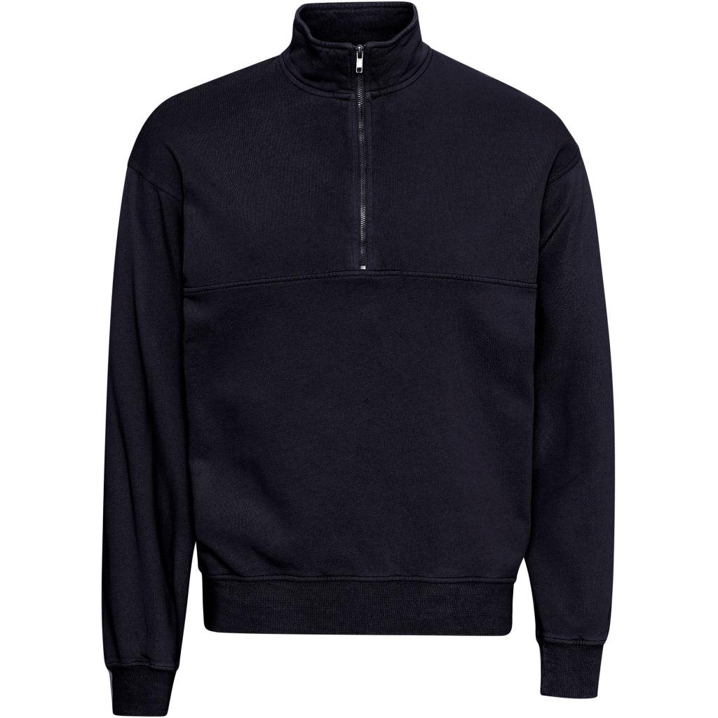 Colorful Standard Organic Quarter Zip - Navy Blue - No Generation