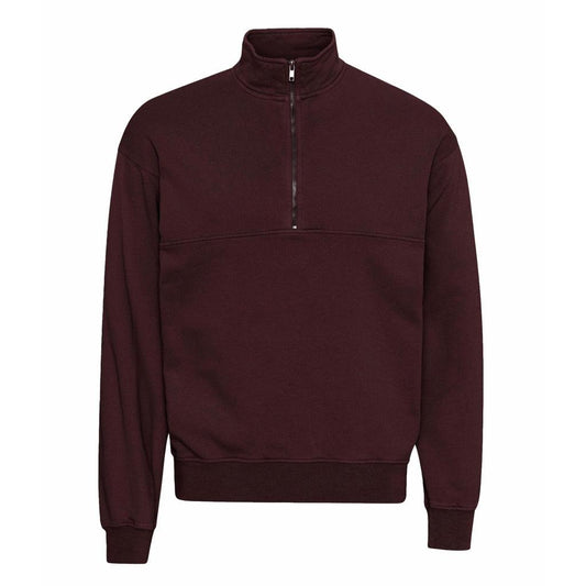 Colorful Standard Organic Quarter Zip - Oxblood Red - No Generation
