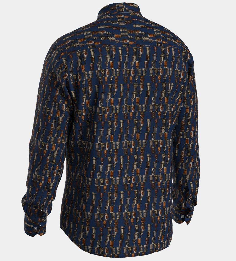 Dahlin Cobal Skjorta - Navy Beer - No Generation