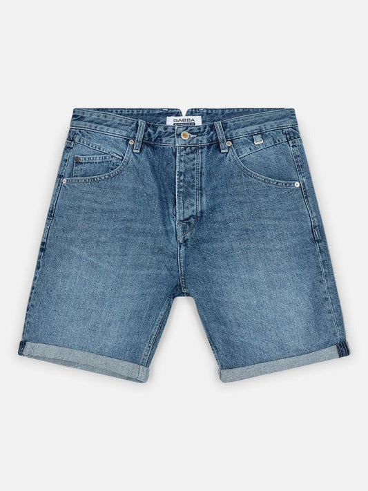 GABBA Anker K4517 Shorts - Mid Blue Denim - No Generation