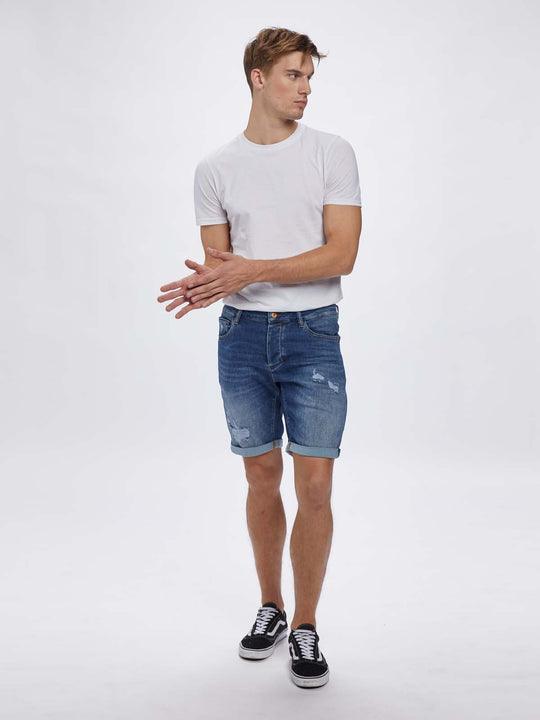 GABBA Jason K3787 SANZA Shorts - Mid Blue Denim - No Generation