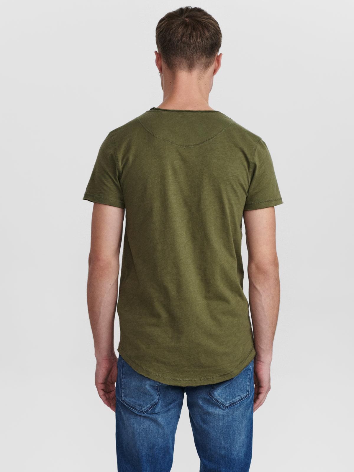 GABBA Konrad Slub SS Tee - Army - No Generation
