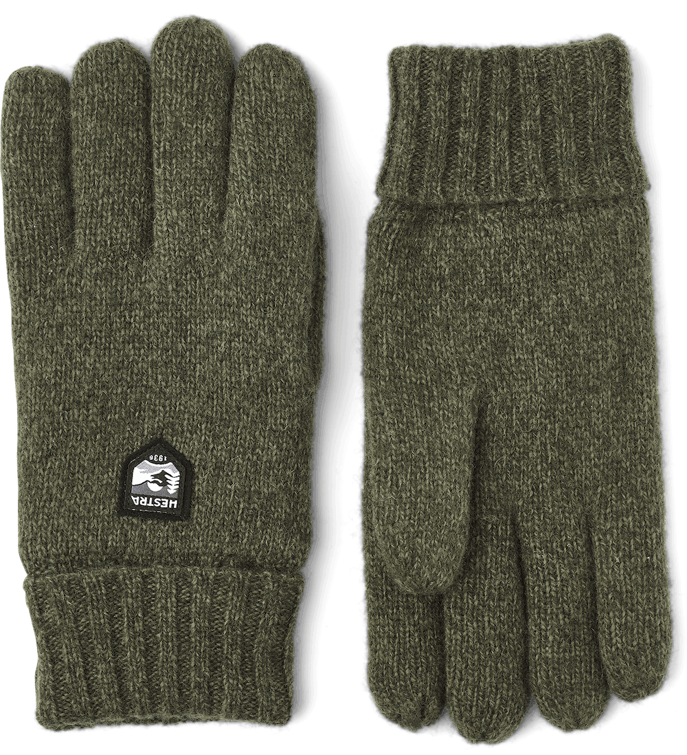 Hestra Basic Wool Glove - Olive - No Generation