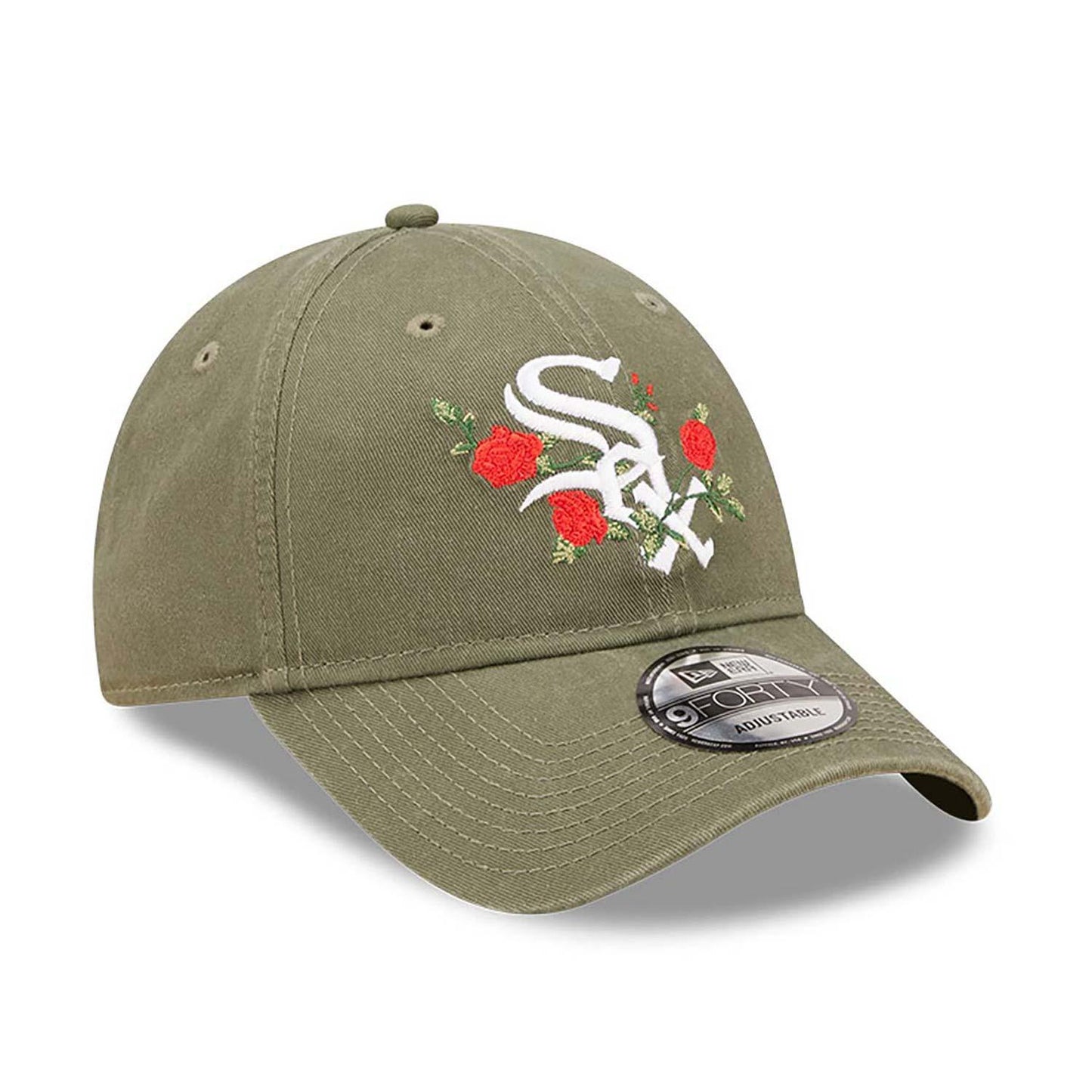 New Era Chicago White Sox Flower Green 9FORTY Adjustable Cap - Green - No Generation