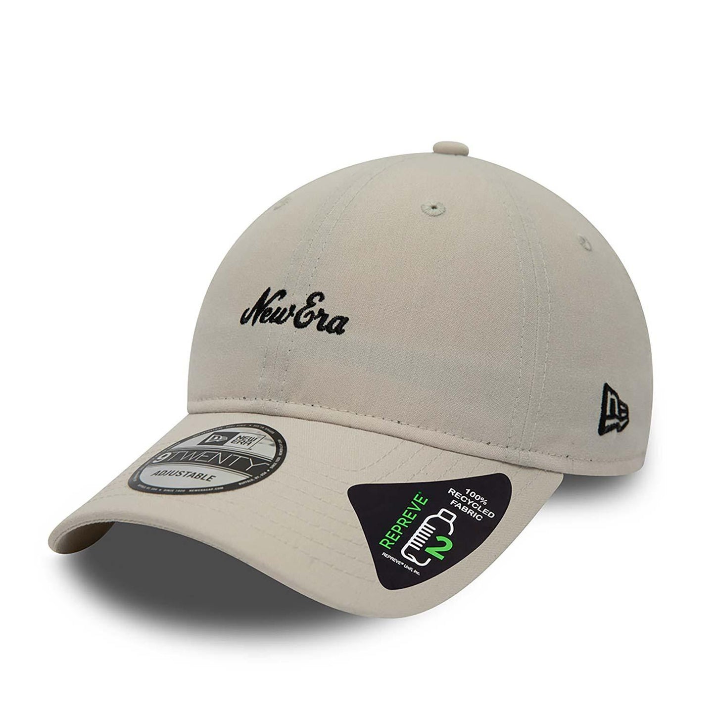 New Era Heritage Script Repreve Stone 9TWENTY Adjustable Cap - Cream - No Generation