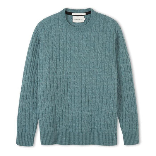 PEREGRINE Makers Stitch Cable Crew - Seafoam - No Generation