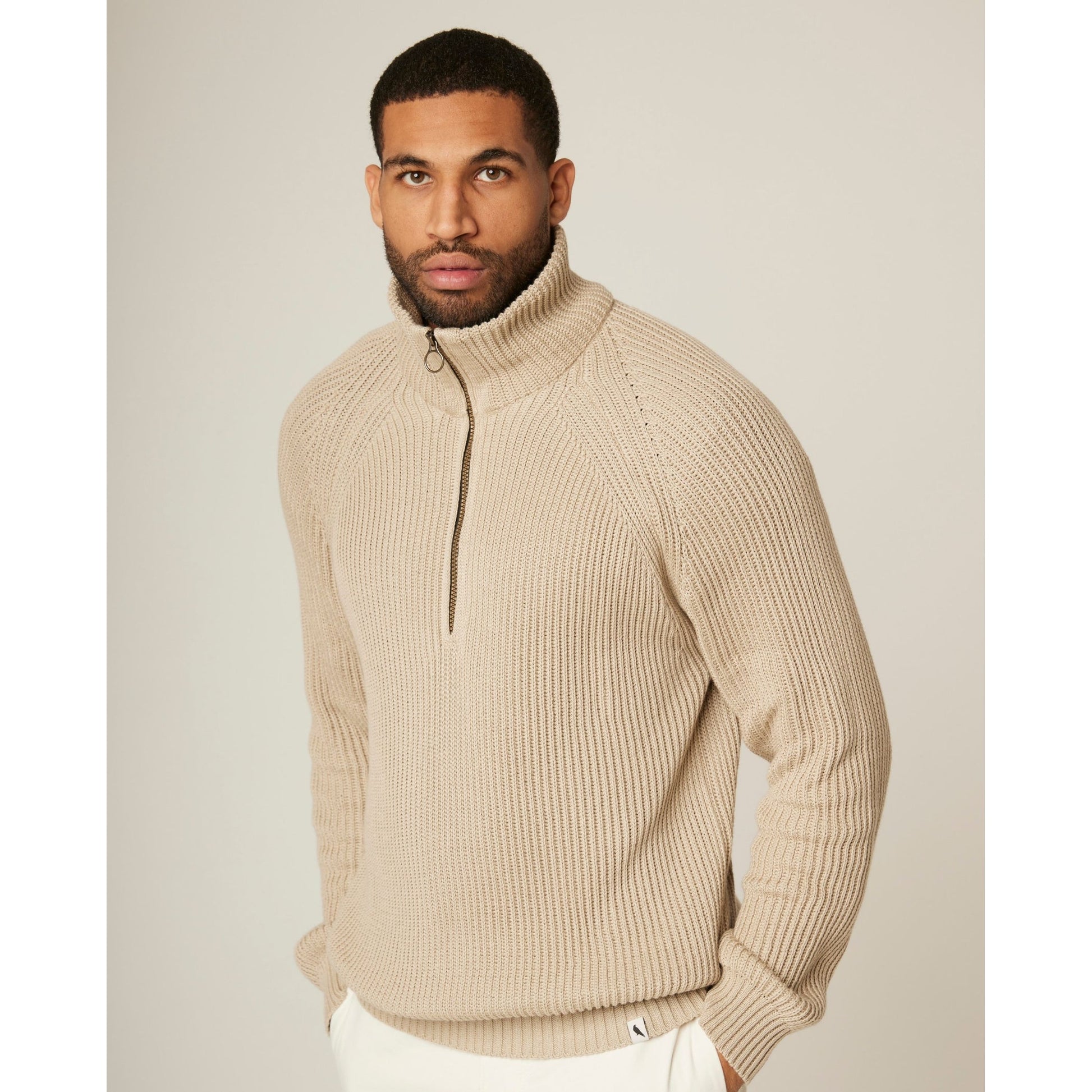 Peregrine Felix Zip Neck - Oatmeal - No Generation
