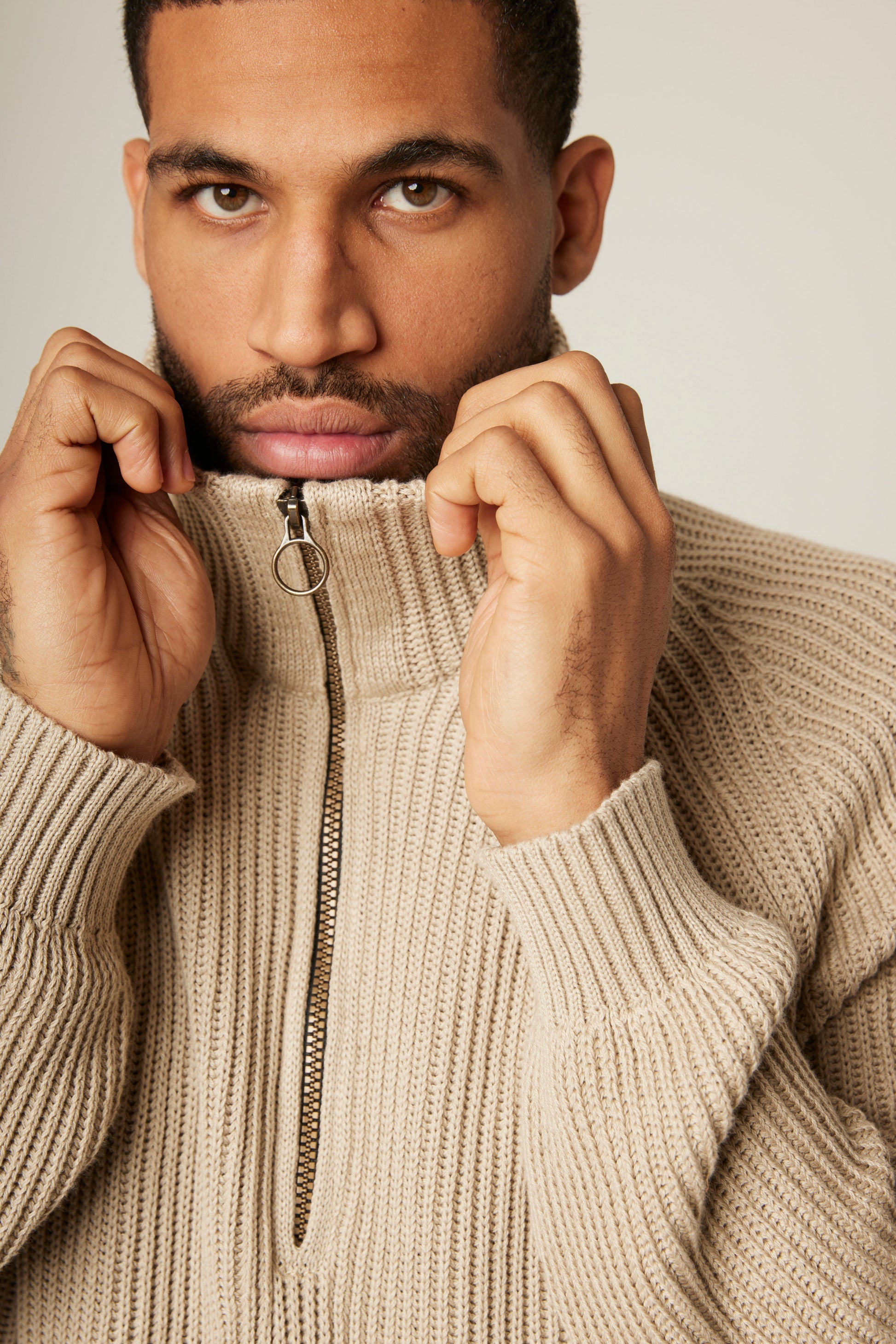 Peregrine Felix Zip Neck - Oatmeal - No Generation