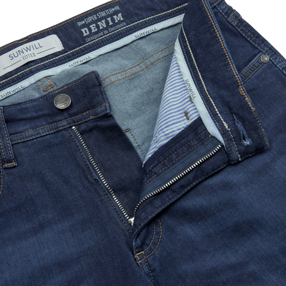 SUNWILL Jeans Super Stretch Fitted Fit - Dark Blue - No Generation
