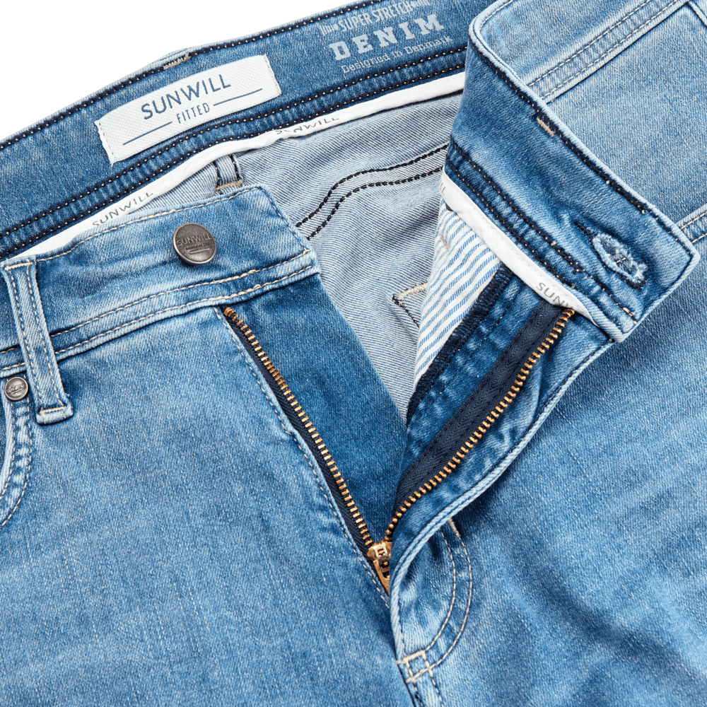 SUNWILL Jeans Super Stretch Fitted Fit - Light Blue - No Generation