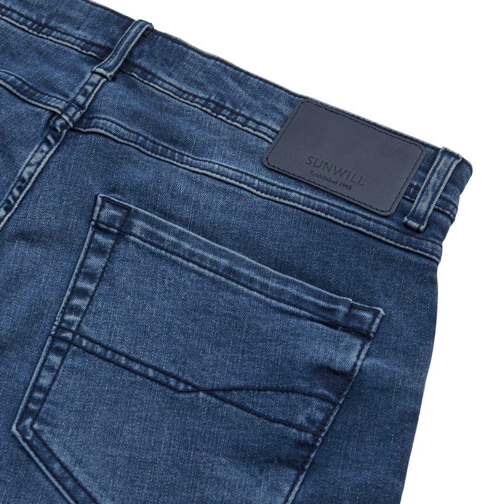 SUNWILL Jeans Super Stretch Fitted Fit - Medium Blue - No Generation