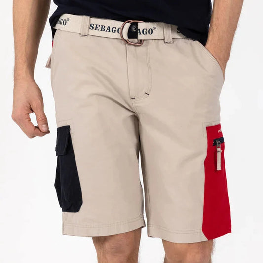 Sebago Red Pocket Shorts - Beige - No Generation