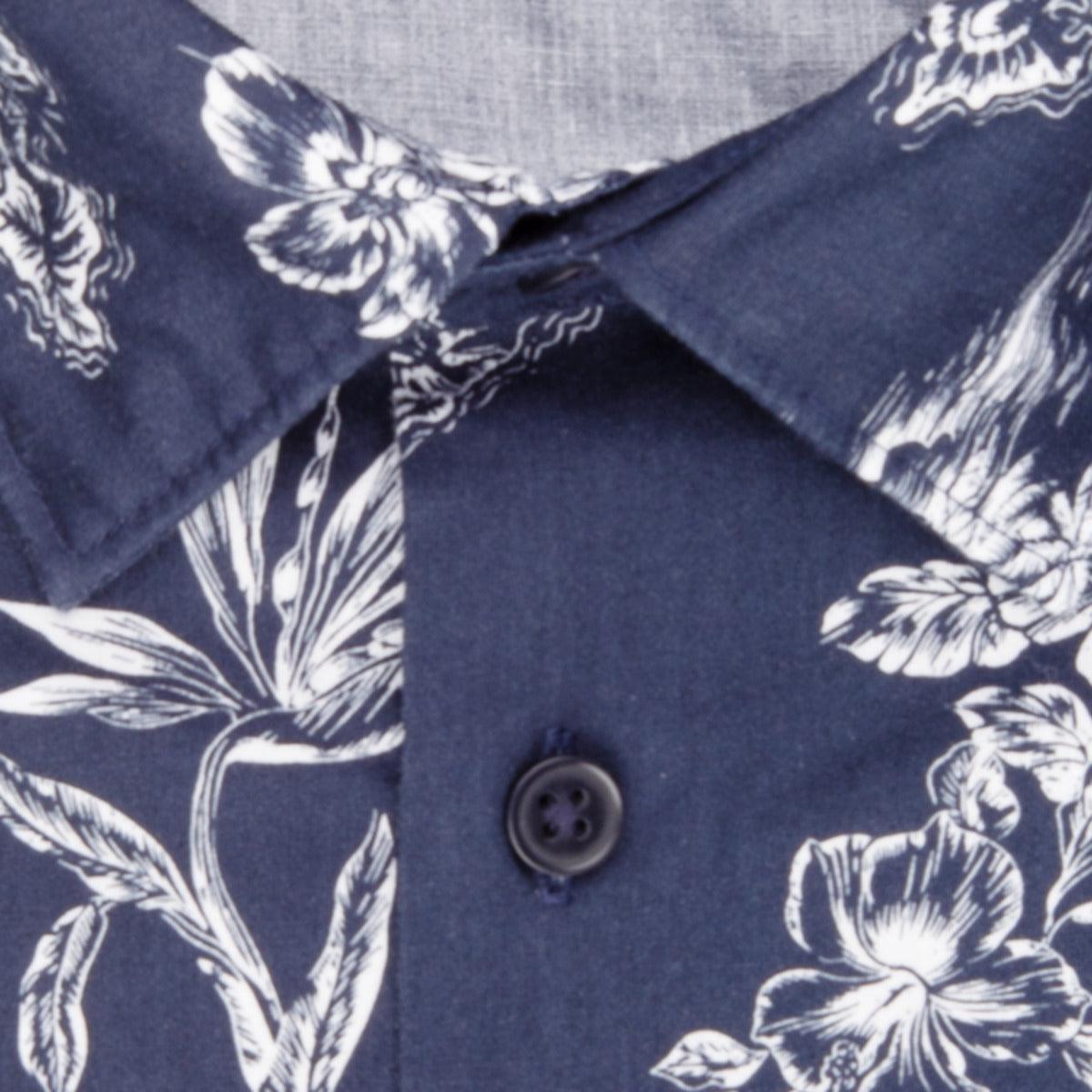 Seidensticker Dark Blue Flower - Navy - No Generation