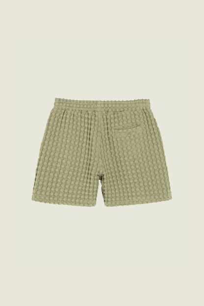 OAS Dusty Green Porto Waffle Shorts