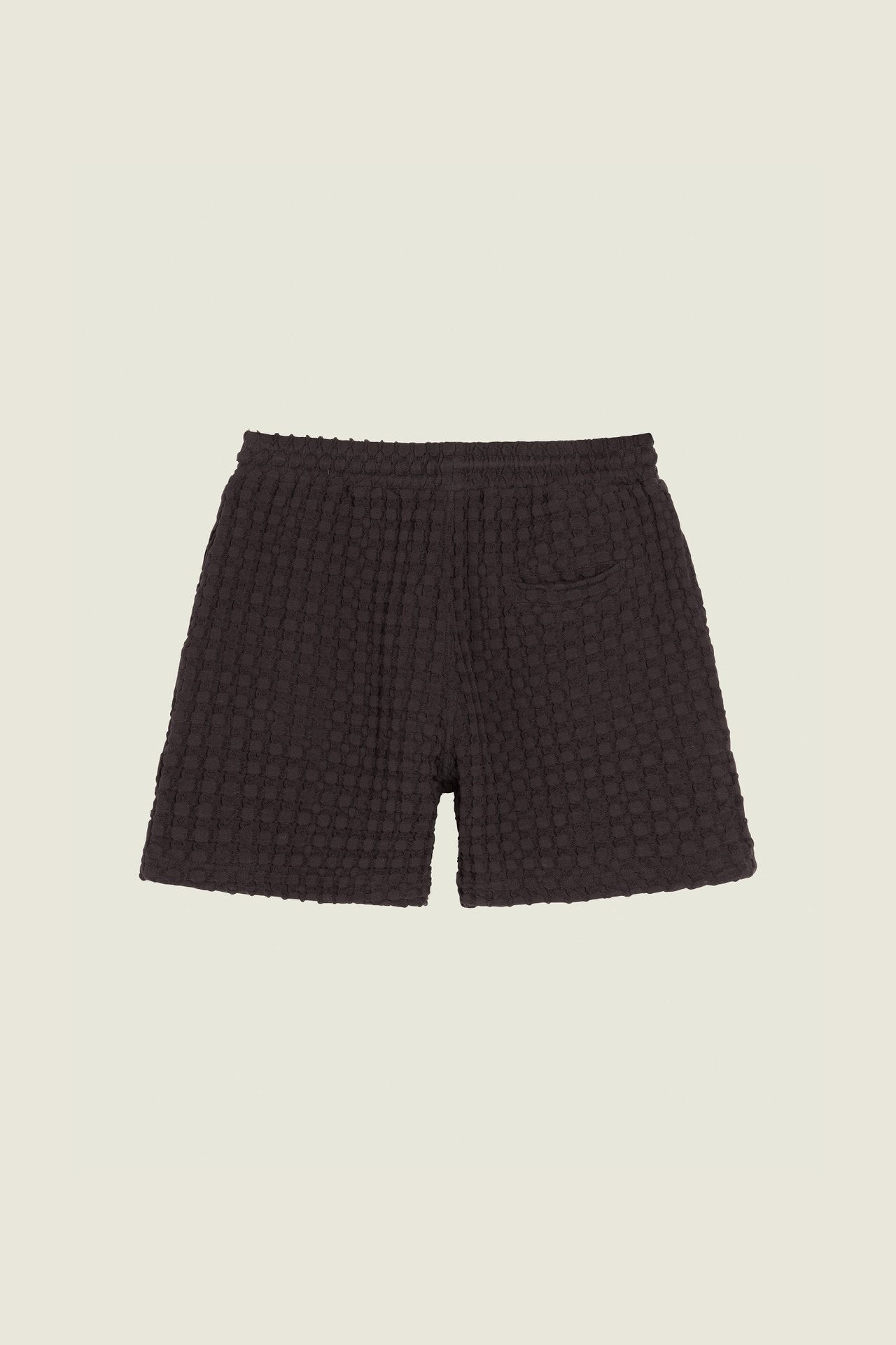 OAS Nearly Black Porto Waffle Shorts