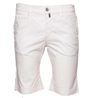 Pierre Cardin Lyon Bermuda Linen Shorts - White