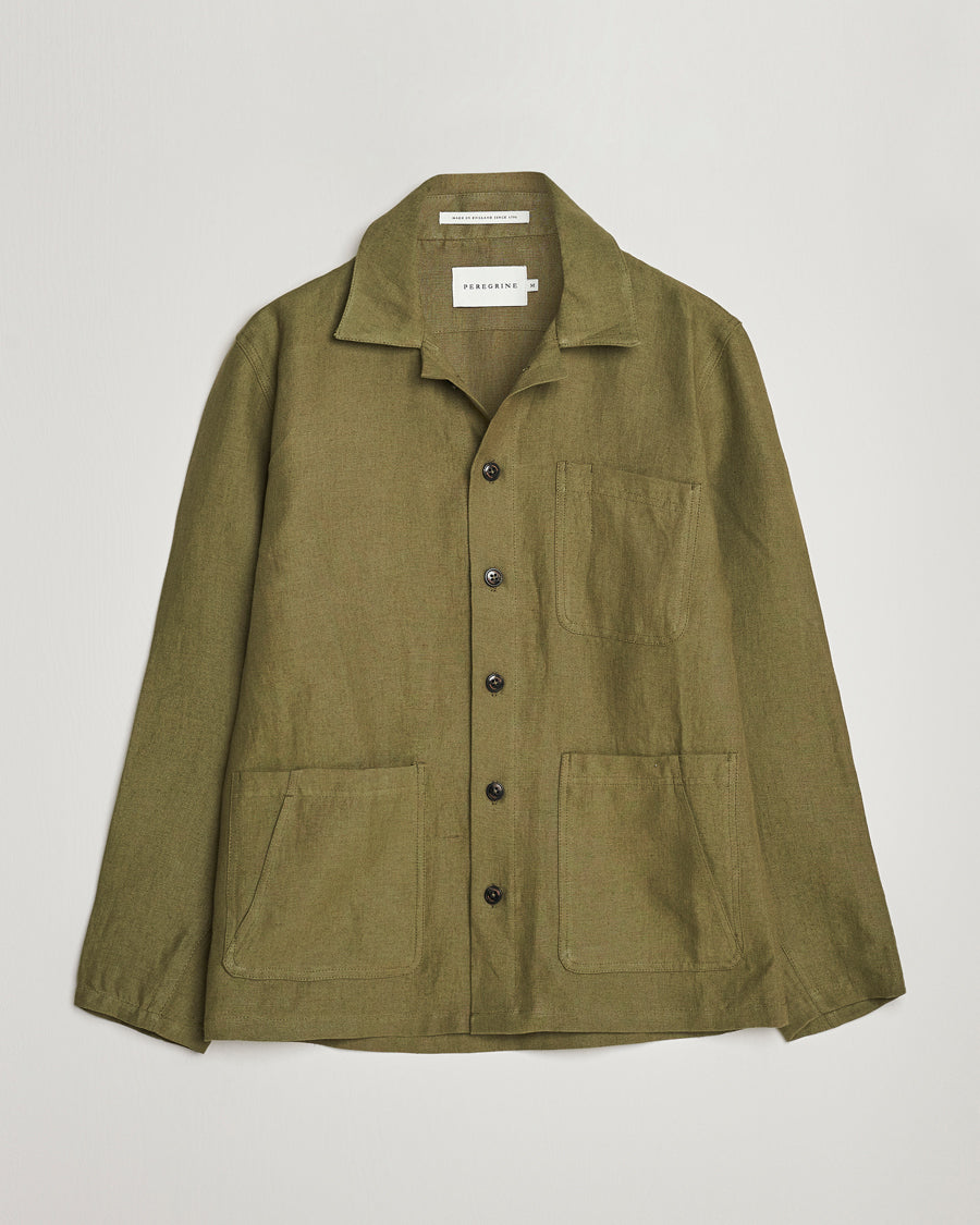 Peregrine Grange Linen Shacket - Khaki