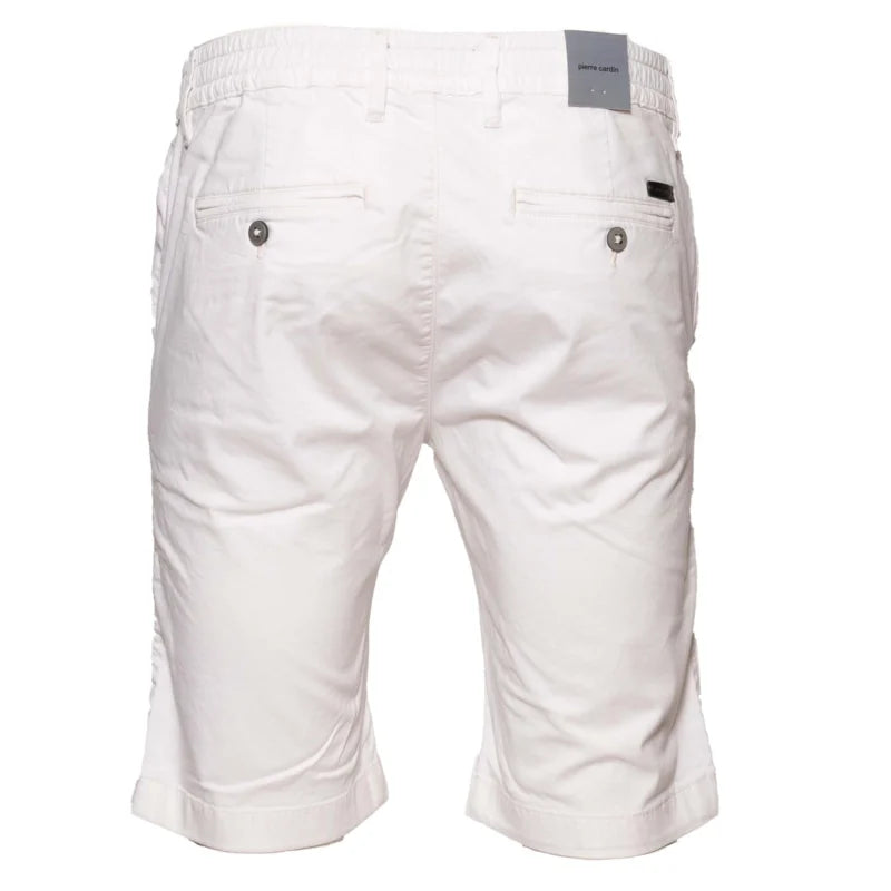 Pierre Cardin Lyon Bermuda Linen Shorts - White