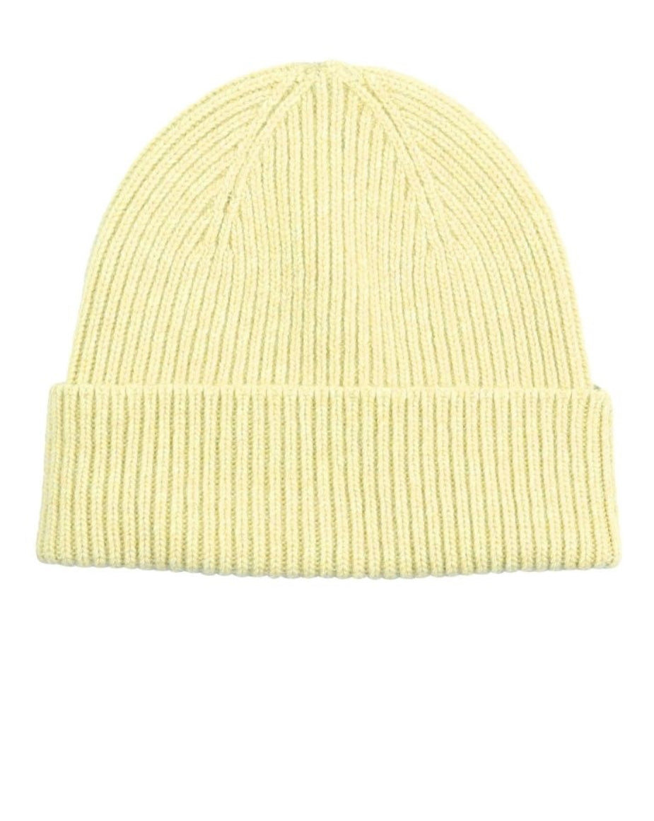 Colorful Standard Merino Wool Beanie - Soft Yellow