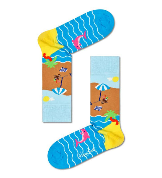 Happy Socks Blue Beach Break Sock