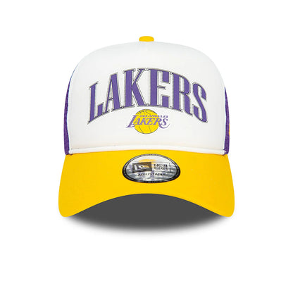 New Era LA Lakers NBA Retro Purple E-Frame Trucker Cap