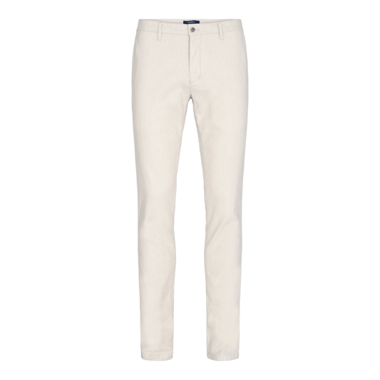 Sunwill Casual Linnebyxor Modern Fit - Light Pearl