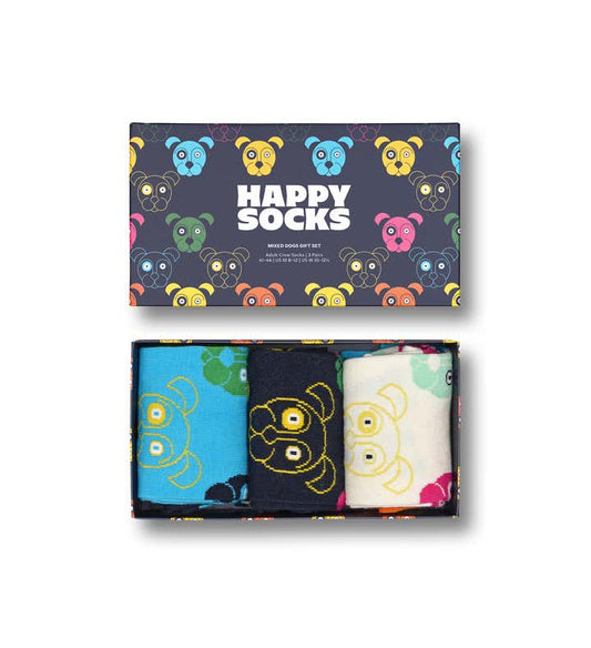 Happy Socks Mixed Dogs Gift Set 3-pack