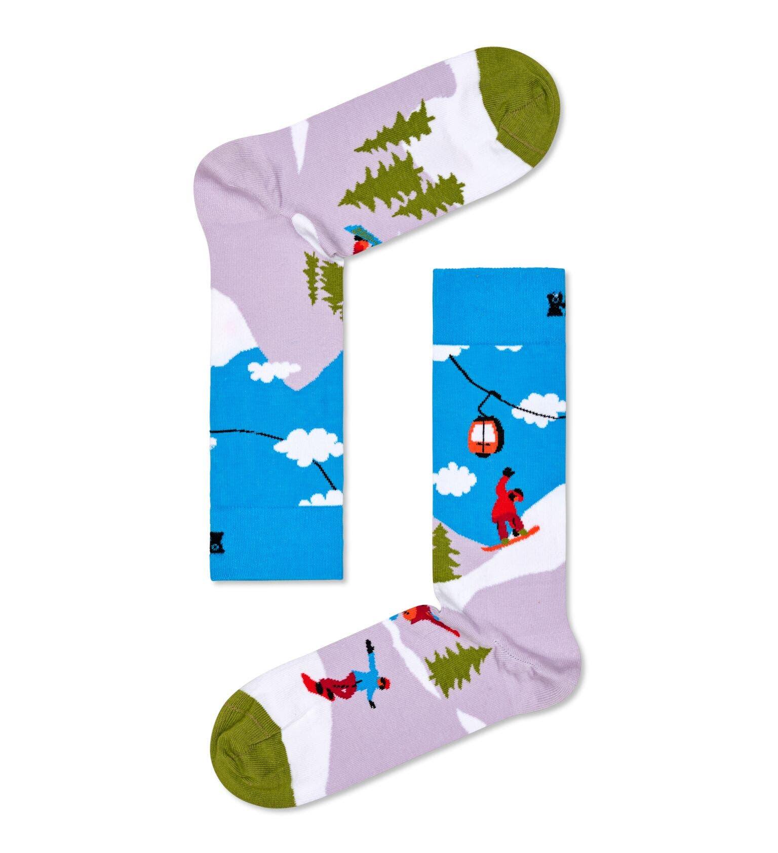 Strumpor med snowboardåkare på från Happy Socks